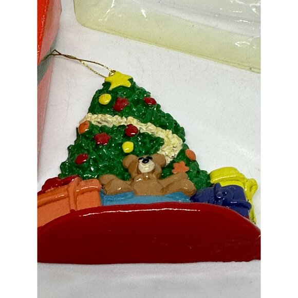 VTG Memories of Christmas Teddy Bear Tree Ornament Box – Holiday Collectible - Picture 7 of 8